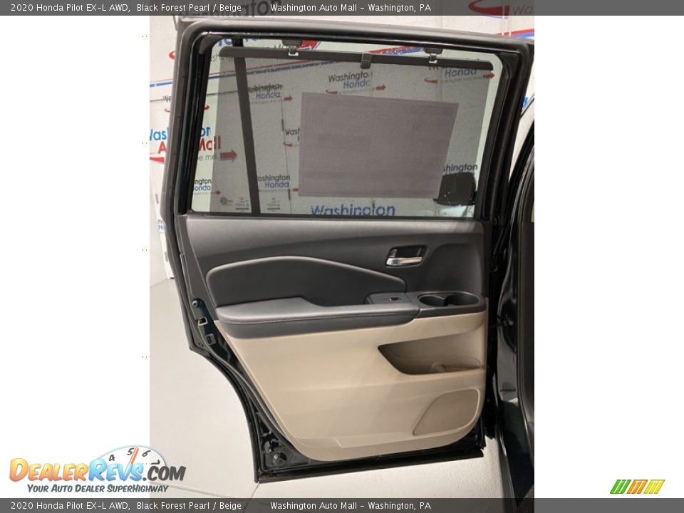 2020 Honda Pilot EX-L AWD Black Forest Pearl / Beige Photo #15