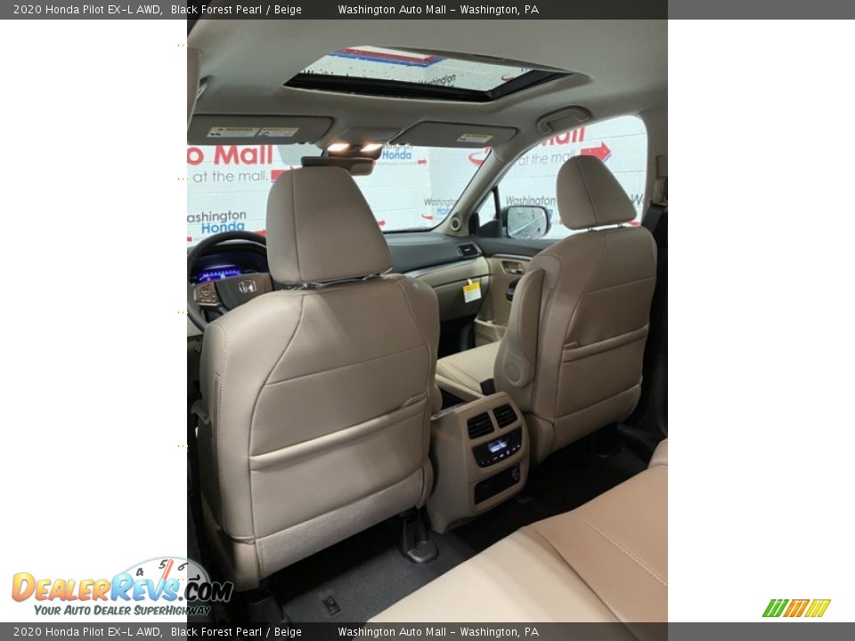 2020 Honda Pilot EX-L AWD Black Forest Pearl / Beige Photo #19