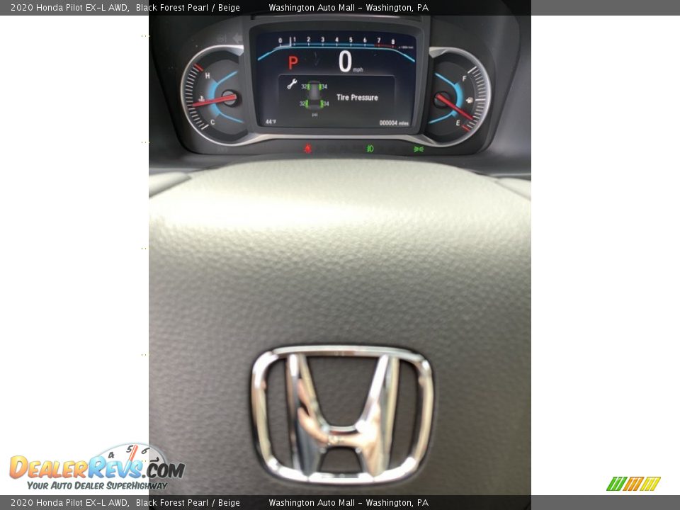 2020 Honda Pilot EX-L AWD Black Forest Pearl / Beige Photo #29