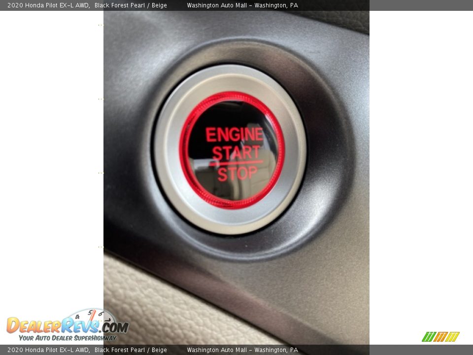 2020 Honda Pilot EX-L AWD Black Forest Pearl / Beige Photo #33
