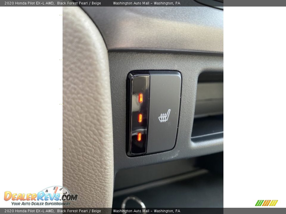 2020 Honda Pilot EX-L AWD Black Forest Pearl / Beige Photo #34
