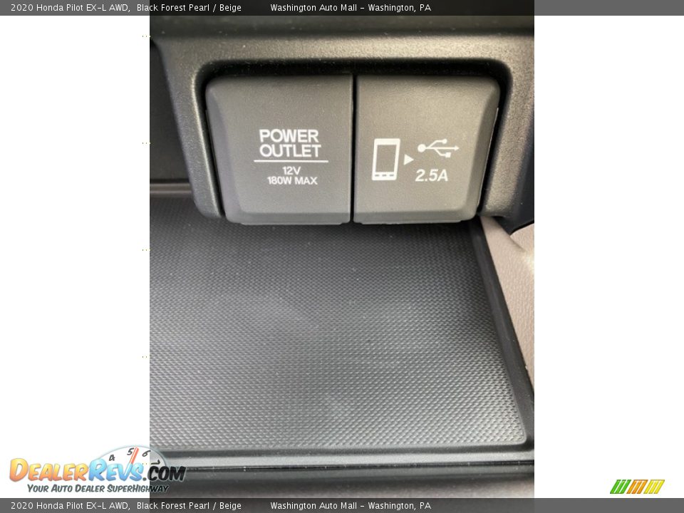 2020 Honda Pilot EX-L AWD Black Forest Pearl / Beige Photo #35