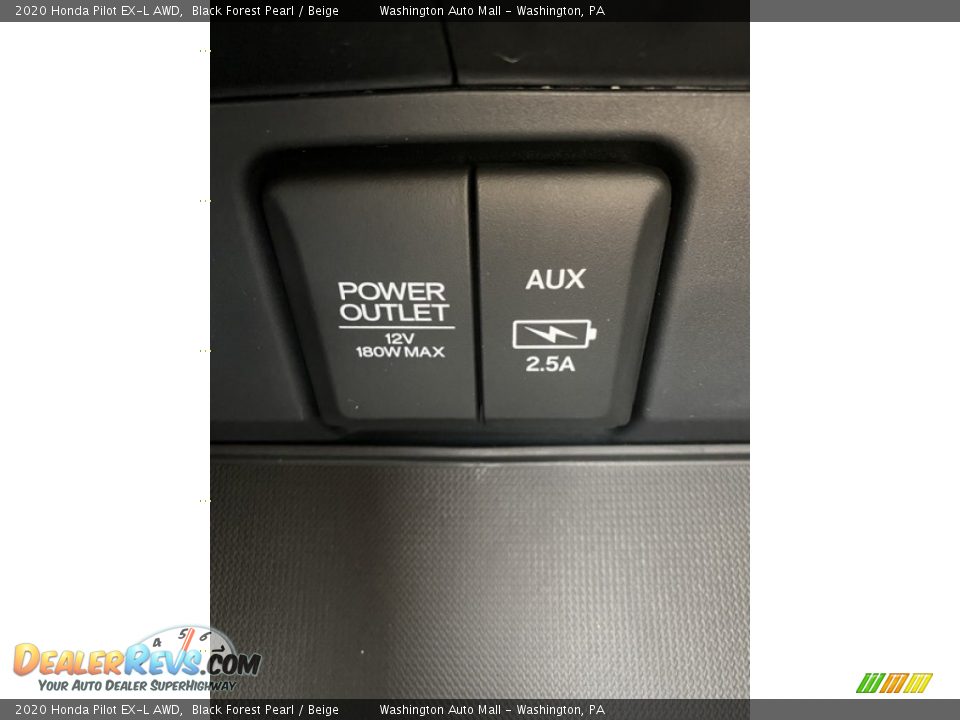 2020 Honda Pilot EX-L AWD Black Forest Pearl / Beige Photo #36