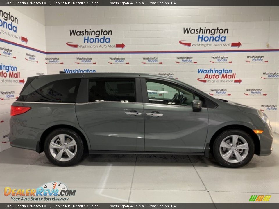 2020 Honda Odyssey EX-L Forest Mist Metallic / Beige Photo #1