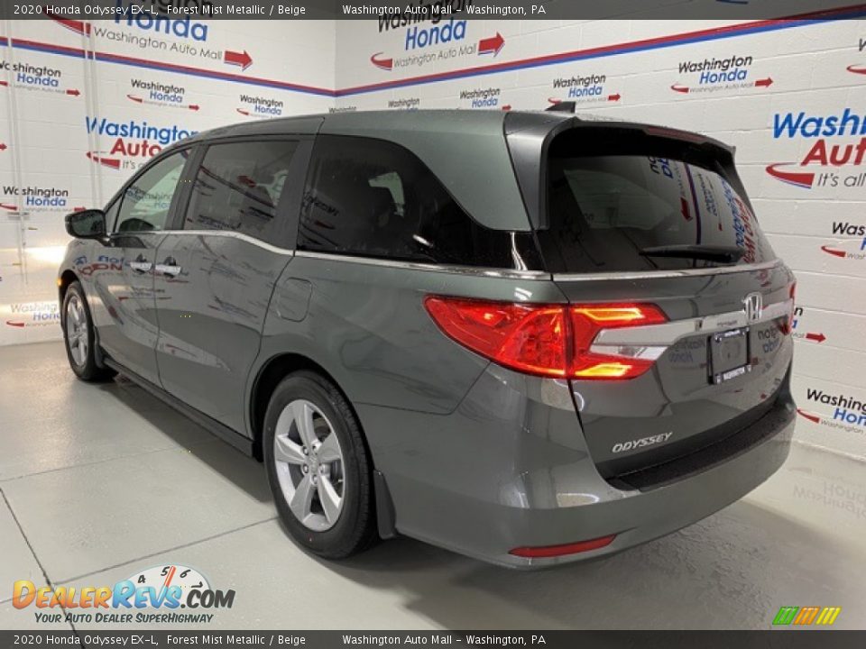 2020 Honda Odyssey EX-L Forest Mist Metallic / Beige Photo #6