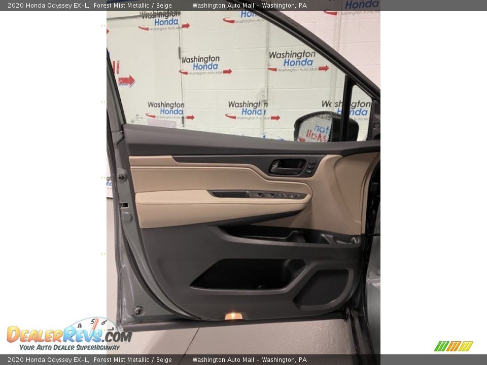2020 Honda Odyssey EX-L Forest Mist Metallic / Beige Photo #10