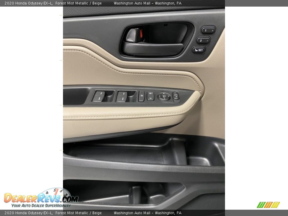2020 Honda Odyssey EX-L Forest Mist Metallic / Beige Photo #11