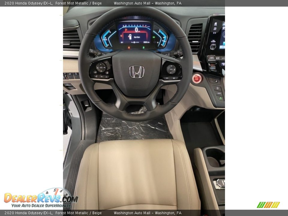 2020 Honda Odyssey EX-L Forest Mist Metallic / Beige Photo #13