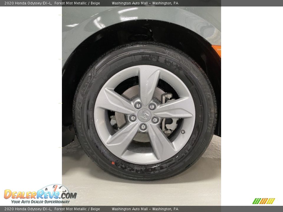 2020 Honda Odyssey EX-L Forest Mist Metallic / Beige Photo #24