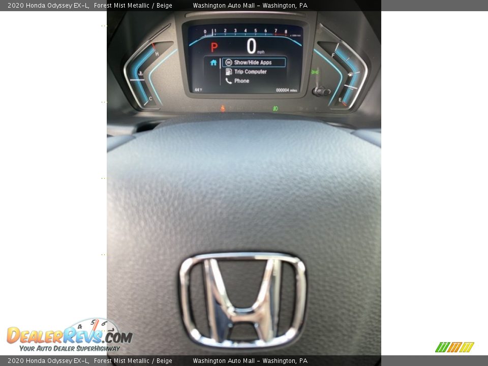 2020 Honda Odyssey EX-L Forest Mist Metallic / Beige Photo #26