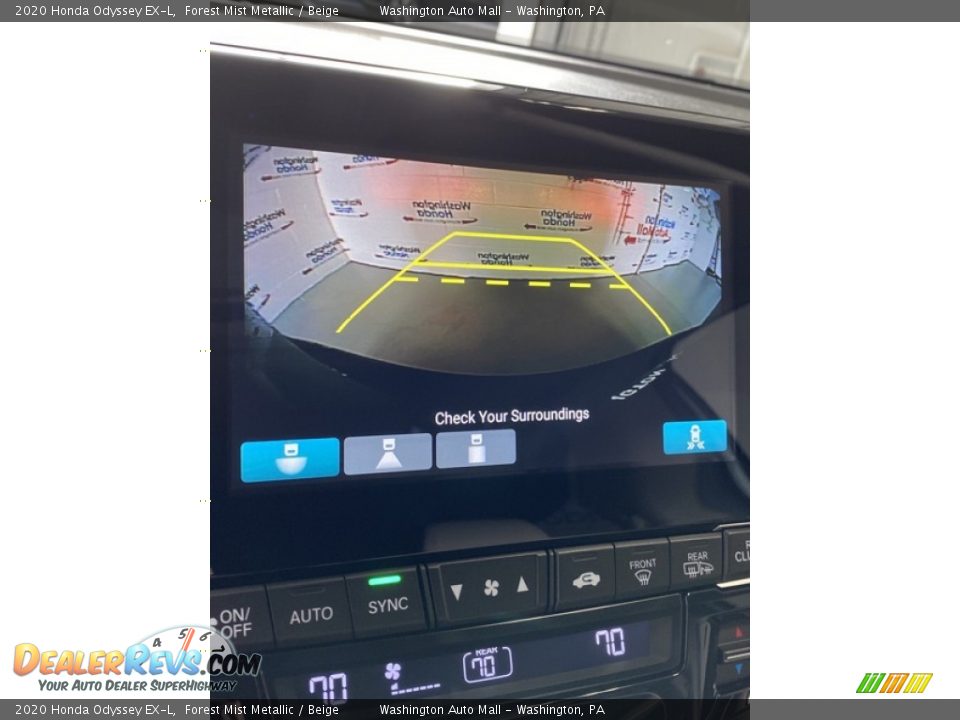 2020 Honda Odyssey EX-L Forest Mist Metallic / Beige Photo #28