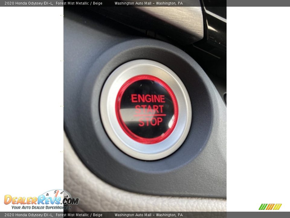 2020 Honda Odyssey EX-L Forest Mist Metallic / Beige Photo #30