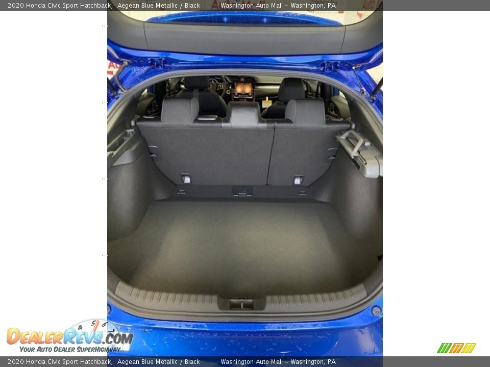 2020 Honda Civic Sport Hatchback Aegean Blue Metallic / Black Photo #22