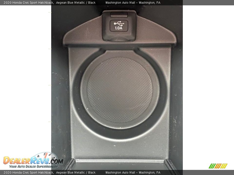 2020 Honda Civic Sport Hatchback Aegean Blue Metallic / Black Photo #33