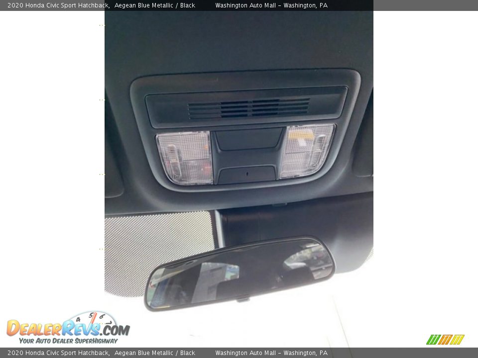 2020 Honda Civic Sport Hatchback Aegean Blue Metallic / Black Photo #34