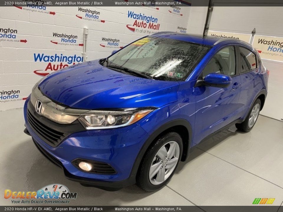 2020 Honda HR-V EX AWD Aegean Blue Metallic / Black Photo #4