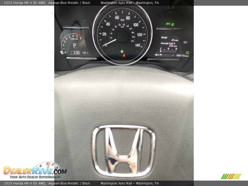 2020 Honda HR-V EX AWD Aegean Blue Metallic / Black Photo #27