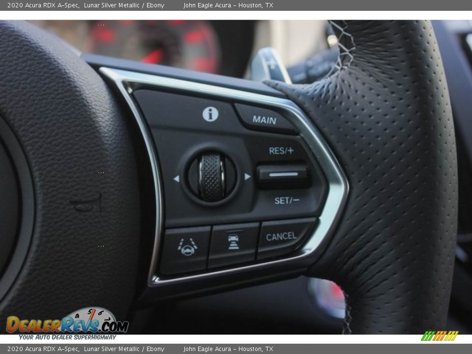 2020 Acura RDX A-Spec Lunar Silver Metallic / Ebony Photo #36