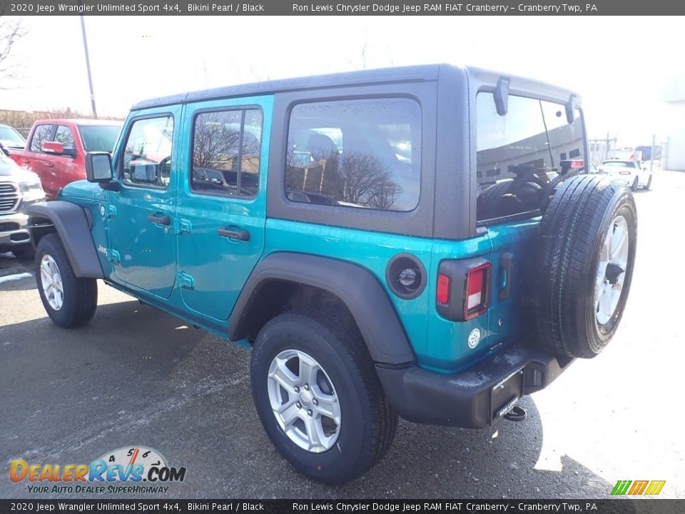2020 Jeep Wrangler Unlimited Sport 4x4 Bikini Pearl / Black Photo #3