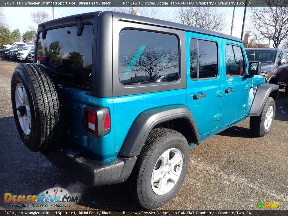 2020 Jeep Wrangler Unlimited Sport 4x4 Bikini Pearl / Black Photo #5