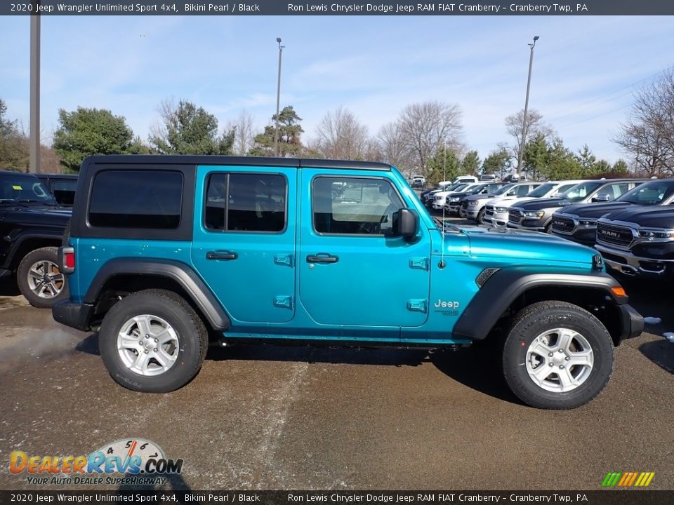 2020 Jeep Wrangler Unlimited Sport 4x4 Bikini Pearl / Black Photo #6