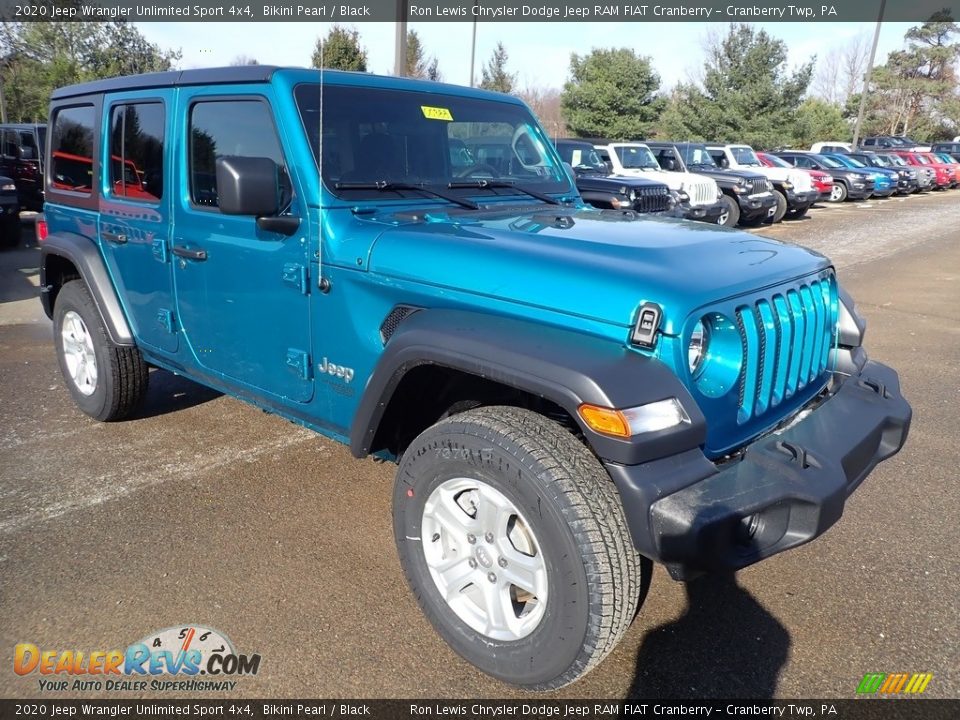 2020 Jeep Wrangler Unlimited Sport 4x4 Bikini Pearl / Black Photo #7