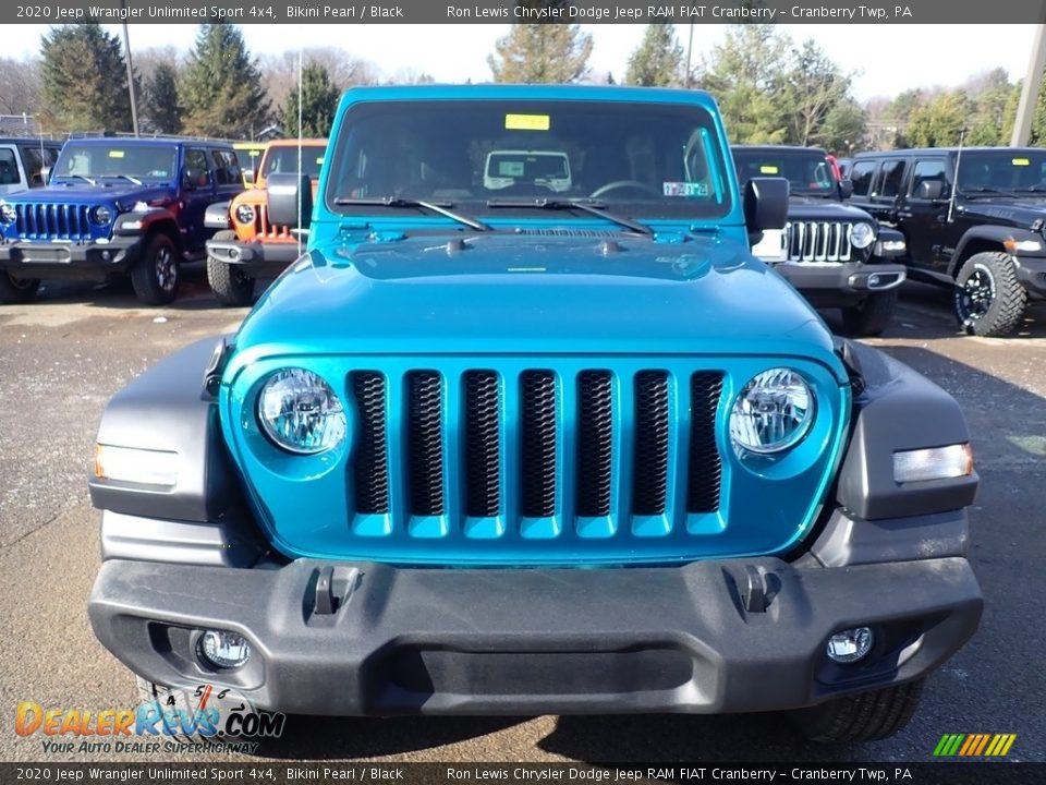 2020 Jeep Wrangler Unlimited Sport 4x4 Bikini Pearl / Black Photo #8