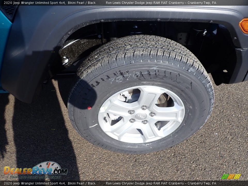 2020 Jeep Wrangler Unlimited Sport 4x4 Bikini Pearl / Black Photo #9