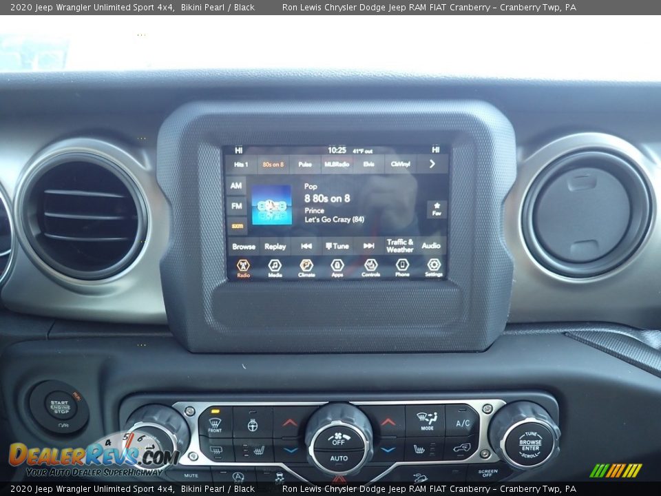 2020 Jeep Wrangler Unlimited Sport 4x4 Bikini Pearl / Black Photo #16