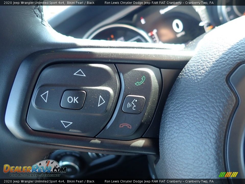 2020 Jeep Wrangler Unlimited Sport 4x4 Bikini Pearl / Black Photo #19