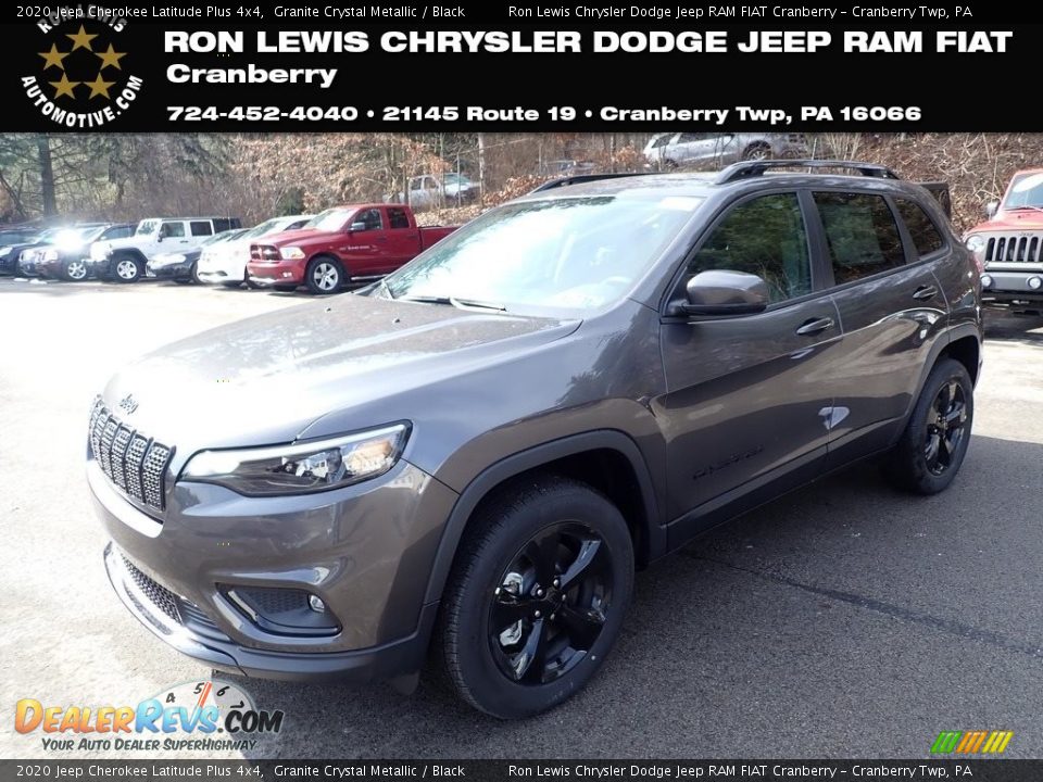 2020 Jeep Cherokee Latitude Plus 4x4 Granite Crystal Metallic / Black Photo #1