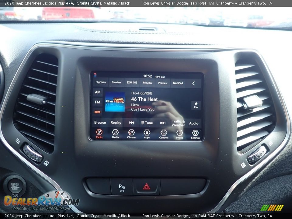 2020 Jeep Cherokee Latitude Plus 4x4 Granite Crystal Metallic / Black Photo #16