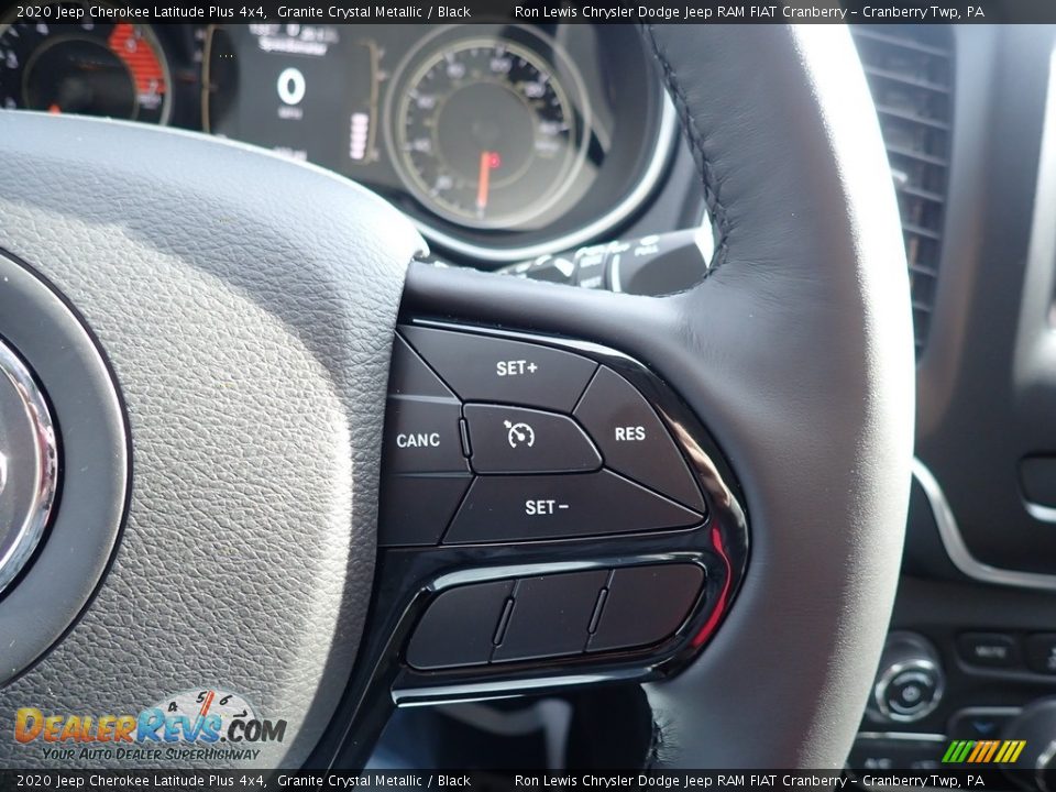 2020 Jeep Cherokee Latitude Plus 4x4 Granite Crystal Metallic / Black Photo #18