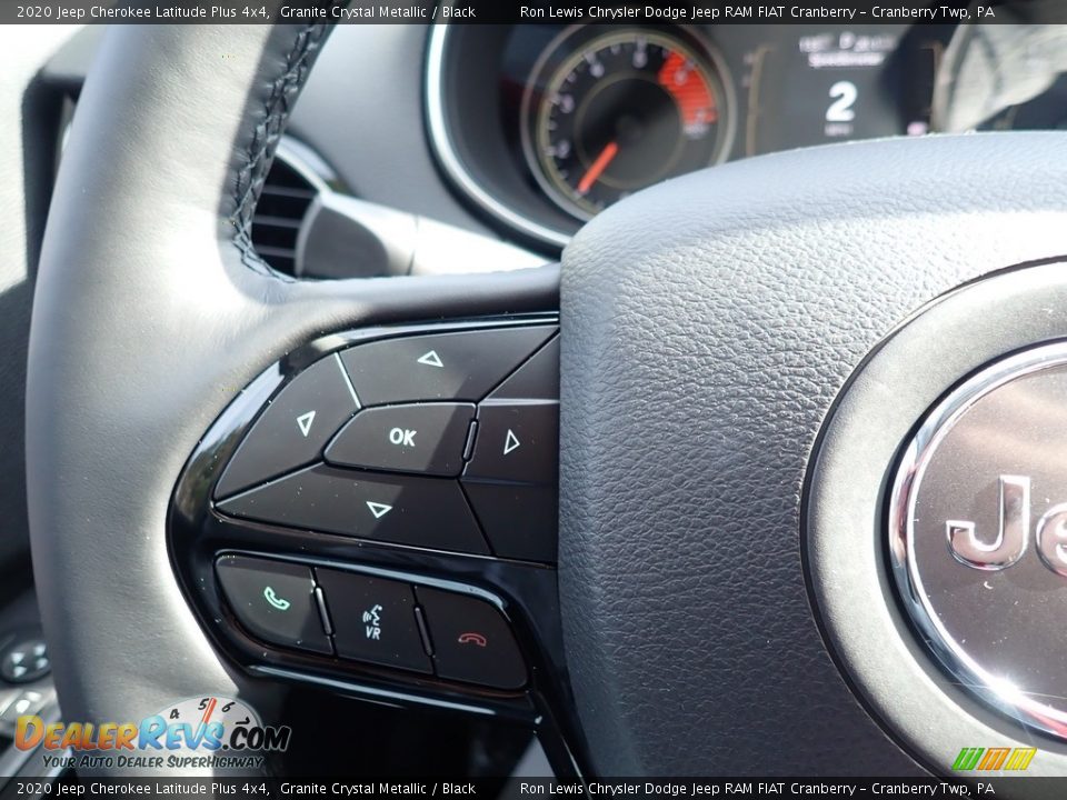 2020 Jeep Cherokee Latitude Plus 4x4 Granite Crystal Metallic / Black Photo #19