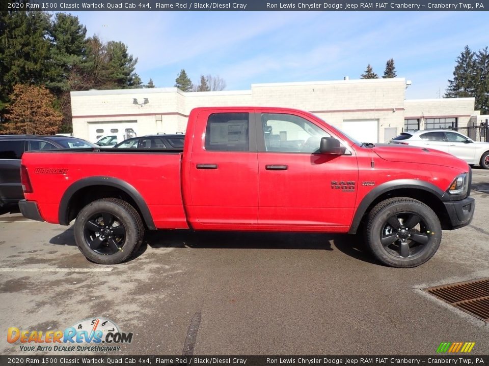 2020 Ram 1500 Classic Warlock Quad Cab 4x4 Flame Red / Black/Diesel Gray Photo #6