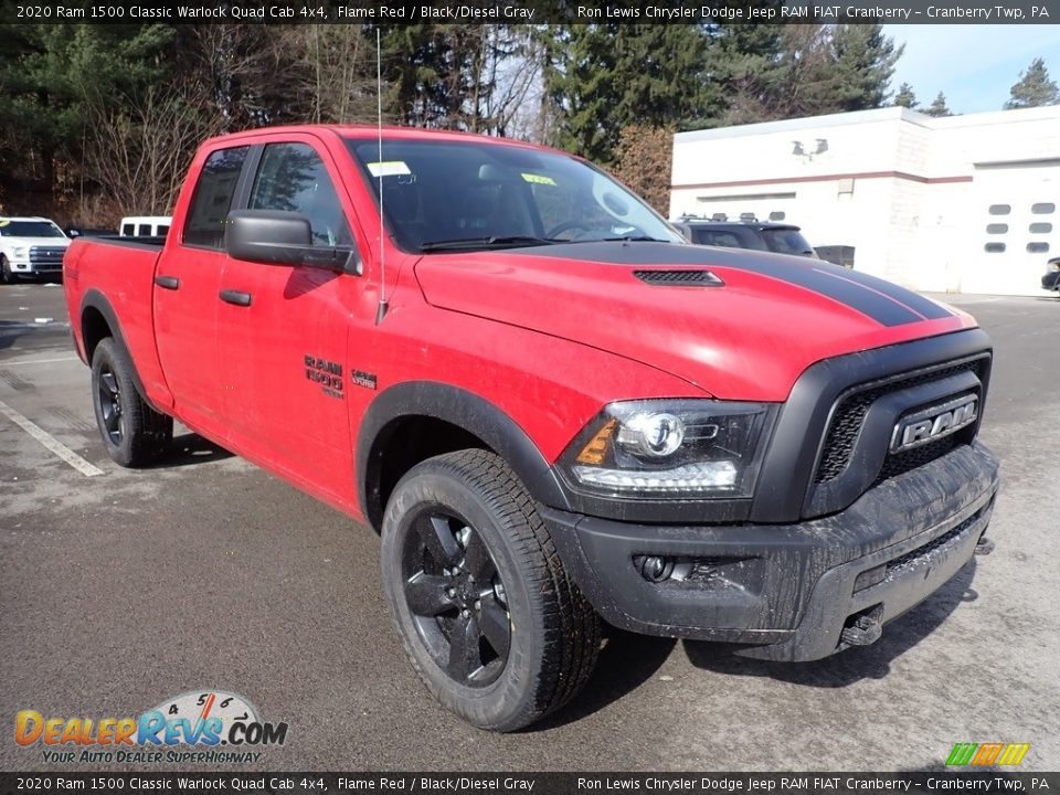 2020 Ram 1500 Classic Warlock Quad Cab 4x4 Flame Red / Black/Diesel Gray Photo #7