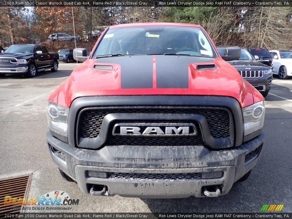 2020 Ram 1500 Classic Warlock Quad Cab 4x4 Flame Red / Black/Diesel Gray Photo #8