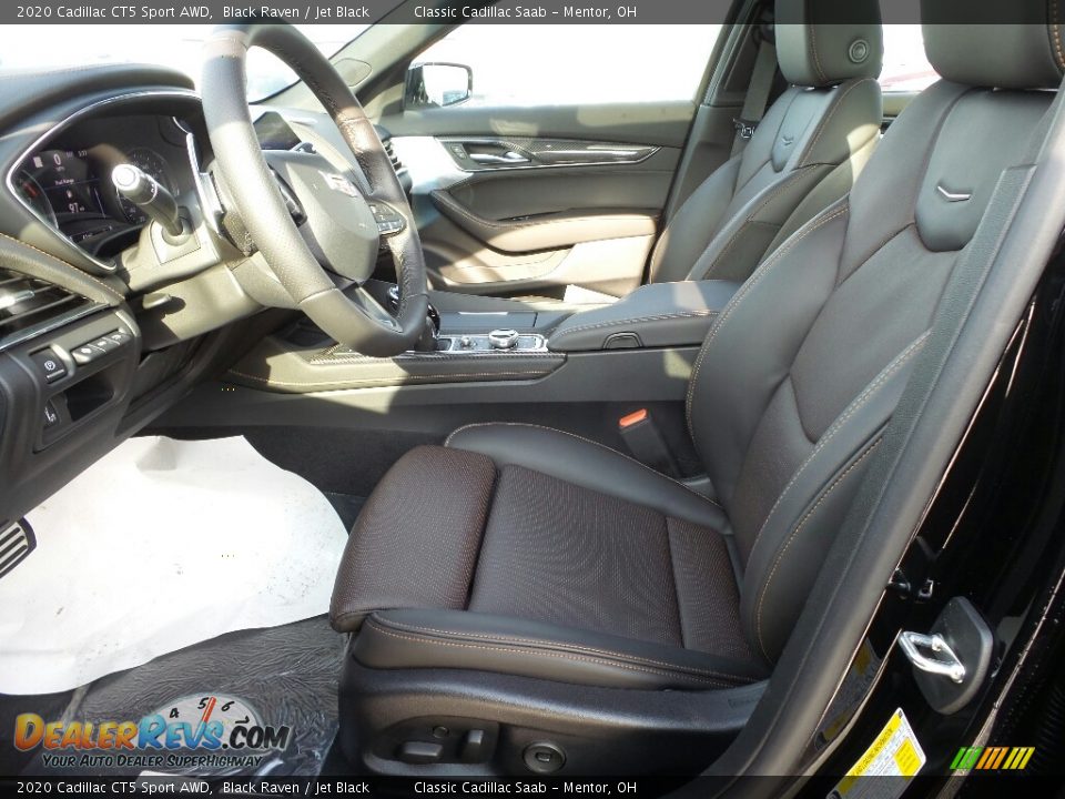 Jet Black Interior - 2020 Cadillac CT5 Sport AWD Photo #3