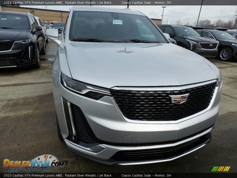 2020 Cadillac XT6 Premium Luxury AWD Radiant Silver Metallic / Jet Black Photo #1