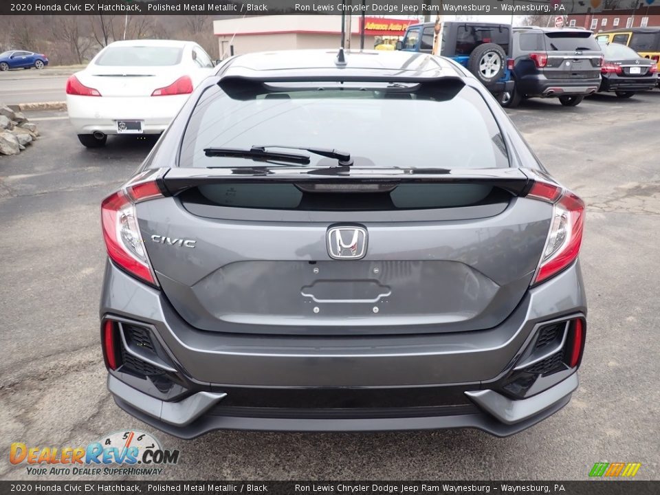 2020 Honda Civic EX Hatchback Polished Metal Metallic / Black Photo #4