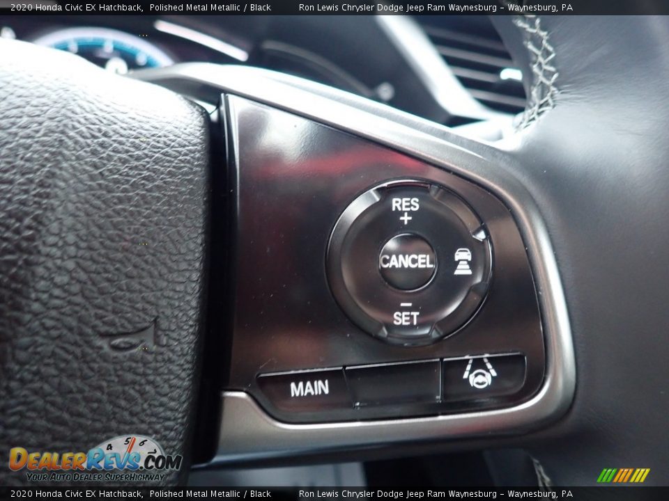 2020 Honda Civic EX Hatchback Polished Metal Metallic / Black Photo #20