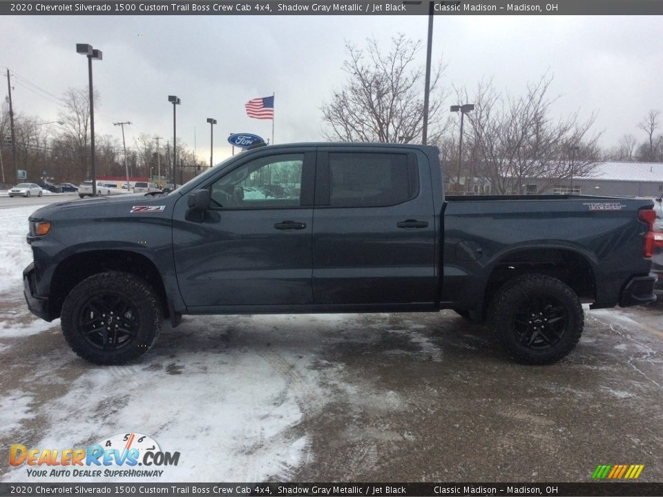 2020 Chevrolet Silverado 1500 Custom Trail Boss Crew Cab 4x4 Shadow Gray Metallic / Jet Black Photo #6