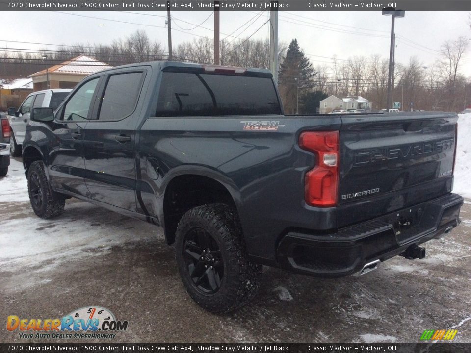 2020 Chevrolet Silverado 1500 Custom Trail Boss Crew Cab 4x4 Shadow Gray Metallic / Jet Black Photo #7