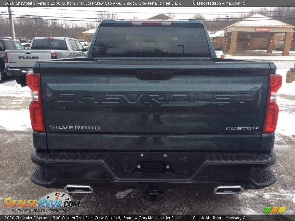 2020 Chevrolet Silverado 1500 Custom Trail Boss Crew Cab 4x4 Shadow Gray Metallic / Jet Black Photo #8