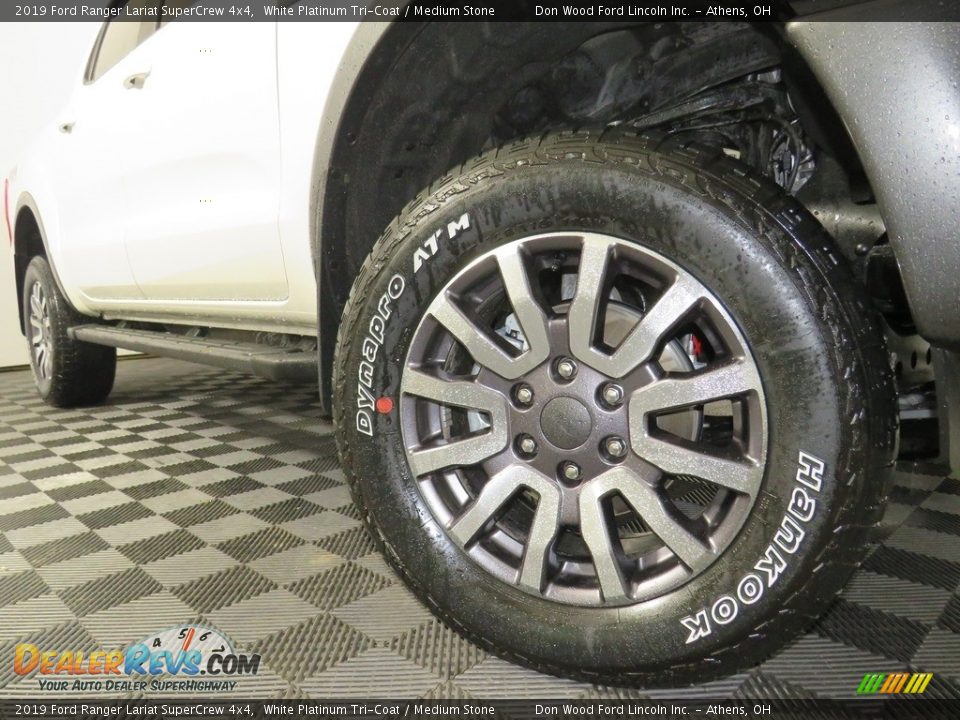 2019 Ford Ranger Lariat SuperCrew 4x4 White Platinum Tri-Coat / Medium Stone Photo #3