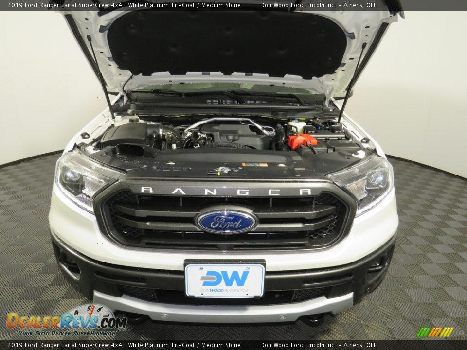 2019 Ford Ranger Lariat SuperCrew 4x4 White Platinum Tri-Coat / Medium Stone Photo #5