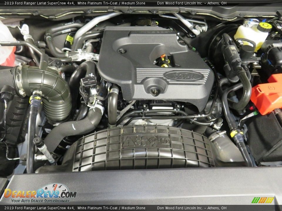 2019 Ford Ranger Lariat SuperCrew 4x4 White Platinum Tri-Coat / Medium Stone Photo #6