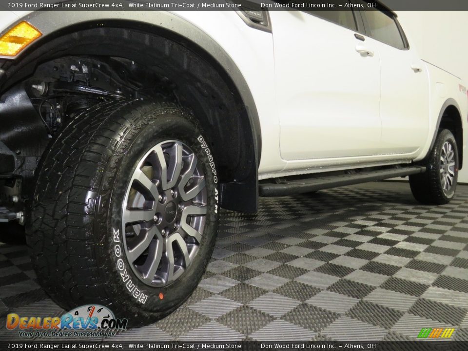 2019 Ford Ranger Lariat SuperCrew 4x4 White Platinum Tri-Coat / Medium Stone Photo #8