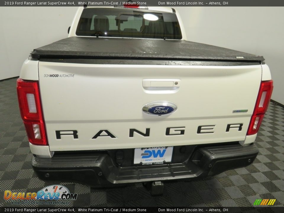 2019 Ford Ranger Lariat SuperCrew 4x4 White Platinum Tri-Coat / Medium Stone Photo #11