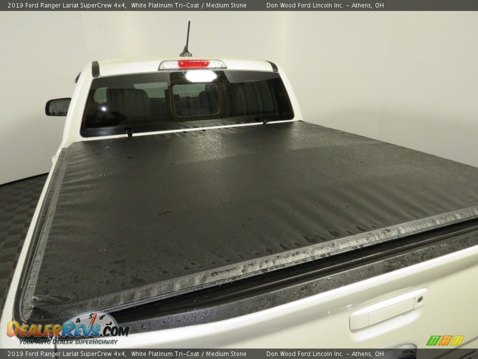 2019 Ford Ranger Lariat SuperCrew 4x4 White Platinum Tri-Coat / Medium Stone Photo #12